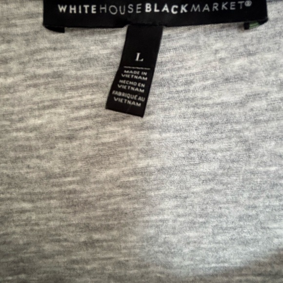 WHBM Women’s Gray Tshirt with pearl and sparkle detailing - Picture 3 of 3